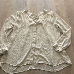 H&M sheer work blouse